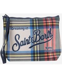 MC2 Saint Barth - Aline Clutch Bag With Logo - Lyst