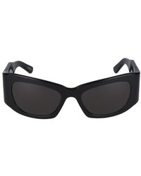 Balenciaga - Zonnebrillen Bb0327 S 001 Zwart Zwart Grijs /19/135 - Lyst