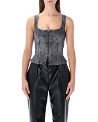 Marine Serre - Top Grijs - Lyst