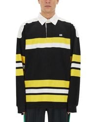 Wales Bonner - Polo Shirt With Stripe Pattern - Lyst