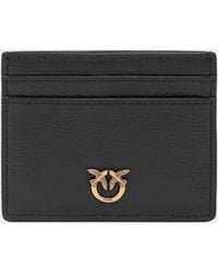 Pinko - Kartenetui aus Leder mit Logo - Lyst