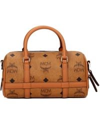 MCM - Borse A Mano Donna Pelle Marrone/Cognac - Lyst