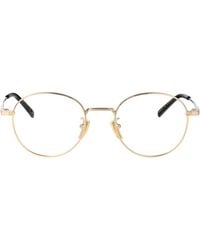 Gucci - Transparent Metal Glasses - Lyst