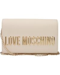 Love Moschino - Pochette Donna Poliuretano/Avorio - Lyst