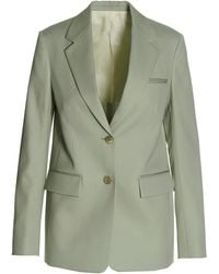 Lanvin - Wool Single Breast Blazer Jacket - Lyst