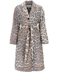 Ted Baker Marrian Knotted Cuffs Trench Coat in Gray Lyst