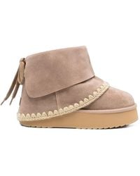 Mou - Platform Wool Boots - Lyst