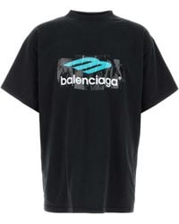 Balenciaga - Printed T-Shirt - Lyst