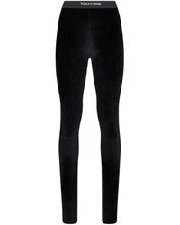 Tom Ford - Logo Leggings Triacetate Trousers - Lyst