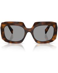 Prada - Sonnenbrille Prb23 S 20 D50 Q Juniper Tortoise/Grau Damen - Lyst