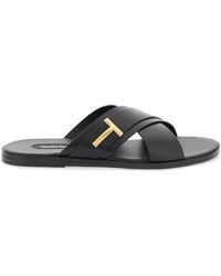 Tom Ford - Preston Leather Sandals In - Lyst