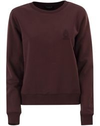 Dondup - Sudadera Slim Fit De Algodón Con Cuello Redondo Y Logo - Lyst