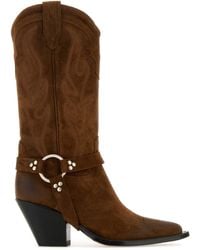 Sonora Boots - Suede Santa Fe Belt Boots - Lyst