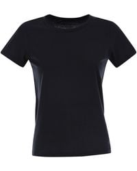 Majestic - Crew-Neck Short-Sleeved Cotton T-Shirt - Lyst