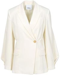 Erika Cavallini Semi Couture - Jackets Creme - Lyst