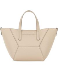 Brunello Cucinelli - Sand Leather Handbag - Lyst