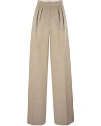 Max Mara - Acinoso1234 Wol Wide Leg Broek - Lyst
