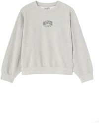 Ganni - Felpa Con Logo - Lyst