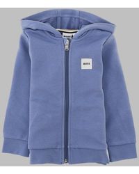 BOSS - Kids Cotton Blend Sweatshirt - Lyst