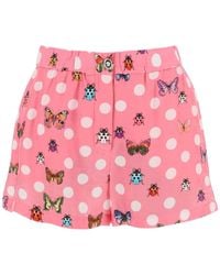Versace - Butterflies & Ladybugs Polka Dot -Shorts - Lyst