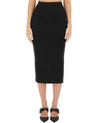 McQueen - Knit Pencil Skirt - Lyst
