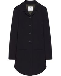 Courreges - Circle Heritage Crepe Coat Clothing - Lyst