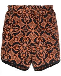 Marine Serre - Printed Running Shorts - Lyst