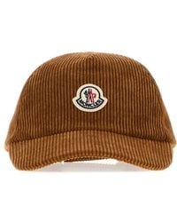 Moncler - Caramel Stretch Corduroy Baseball Cap - Lyst