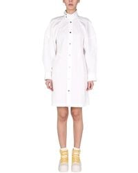 Bottega Veneta - High Neck Dress With Buttons For - Lyst