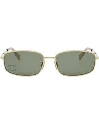 Celine - Sonnenbrille Cl40285 U 30 N Triomphe Gold/Grün Frau - Lyst
