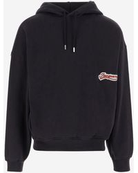 Jacquemus - Cotton Sweatshirt With Embroidered Varsity Patch - Lyst