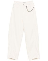 ERMANNO FIRENZE - Cotton Baggy Trousers - Lyst