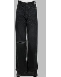 MM6 by Maison Margiela - Cotton Trousers With Contrasting Lining - Lyst
