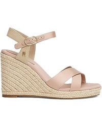 Tommy Hilfiger - Sandali Di Espadrillas Di Con Altopiano - Lyst