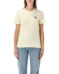 Maison Kitsuné - Cotton Fox Patch T-Shirt - Lyst