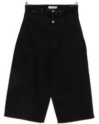 The Attico - Denim Cotton Bermuda Shorts - Lyst