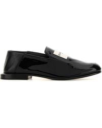 Givenchy - Leather Label Loafers - Lyst
