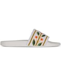 CASABLANCA - Embroidered Sandals - Lyst