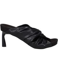 Stella McCartney - Black Leather Sandal - Lyst