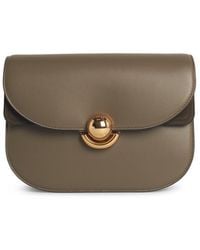 Furla - Small 'sfera' Green Lear Crossbody Bag - Lyst