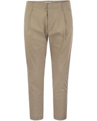 Dondup - Ben Carrot Poplin Trousers - Lyst
