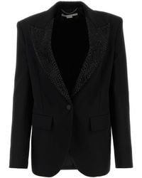 Stella McCartney - Black Wool Blazer - Lyst