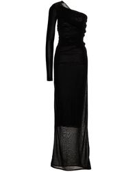 Saint Laurent - Gedrapeerde Lange Jurk - Lyst