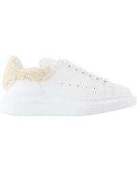 McQueen - Weiße Leder Oversized Sneakers - Lyst
