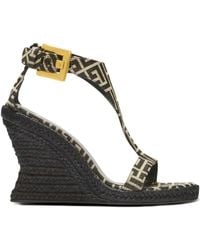 Balmain - Espadrilles Anthem Con Zeppa-Donna - Lyst