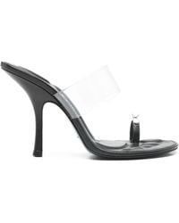 Alexander Wang - Bianca 105 Mm Sandal W/ Crystal Toe Ring - Lyst