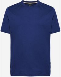 BOSS - Cotton T Shirt With Logo - Lyst