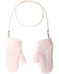 Max Mara - Camel And Silk Ombrato Mittens - Lyst