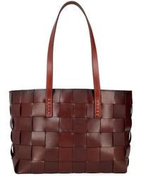 Dragon Diffusion - Mini Flat Gora Woven Leather Bag - Lyst