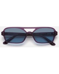 Retrosuperfuture - Sonnenbrille Vico Melanzana Yar Lila/Blau Unisex - Lyst